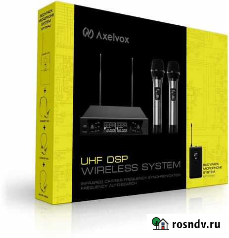 Микрофоны без проводные Axelvox 2шт Усть-Илимск - изображение 1