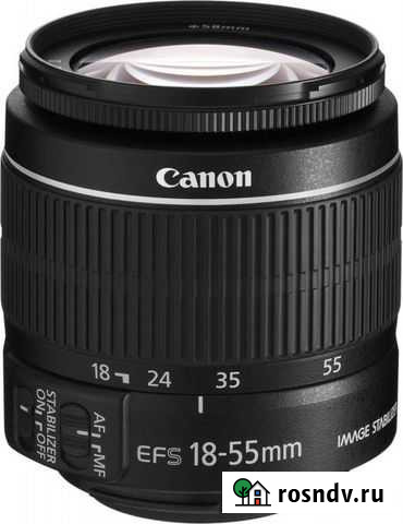 Объектив для зеркальной камеры Canon EF-S 18-55 IS Пермь - изображение 1