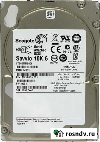 Серверный Жесткий диск seagate ST300MM0006, 300гб Волгоград - изображение 1