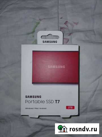 Samsung Portable SSD T7 2TB (MU-PC2T0R/WW) Новый Псков - изображение 1
