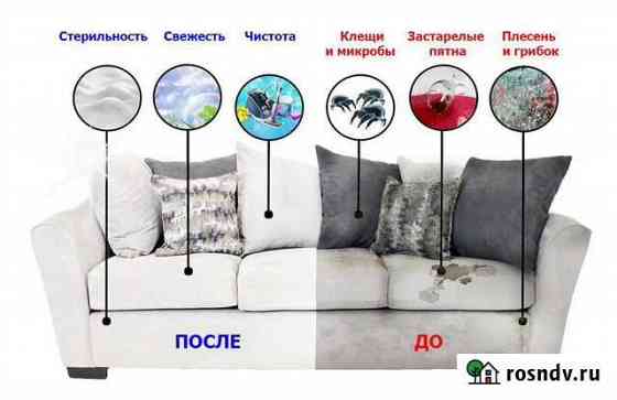 Выездная химчистка диванов, ковров,мебели и матрас Казань