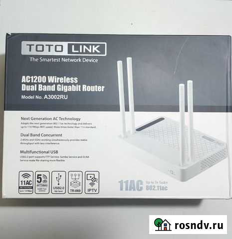Роутер Totolink A3002RU (новый) Елань - изображение 1