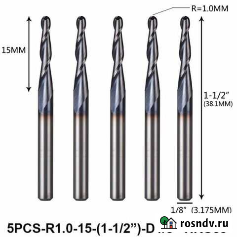 Концевая фреза из карбида вольфрама, размер 3,175 Усолье-Сибирское - изображение 1