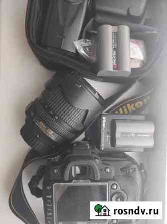 Зеркальный фотоаппарат nikon d90+ вспышка+ сумка+ Соликамск