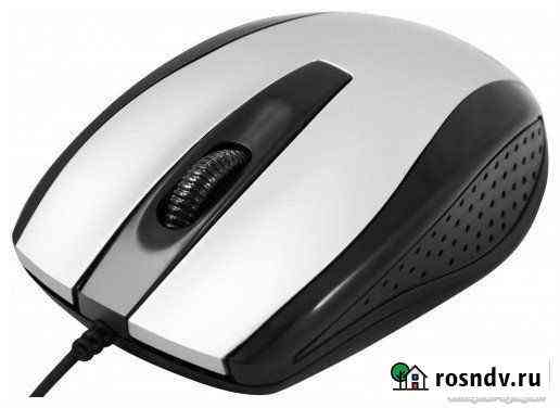 Мышь Defender MM-140 USB серебристо-черная новая в Красноярск