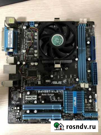 Материнская плата asus m4n68t-m le v2 с процессоро Черкесск - изображение 1