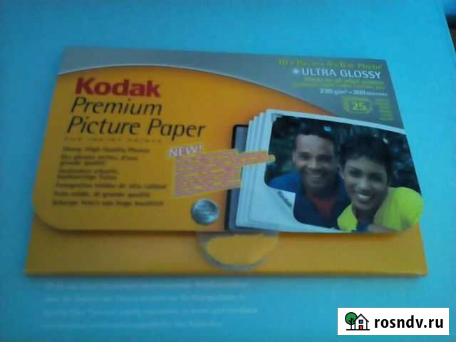 Фотобумага глянцевая для печати Kodak. 10x15 см Сыктывкар - изображение 1
