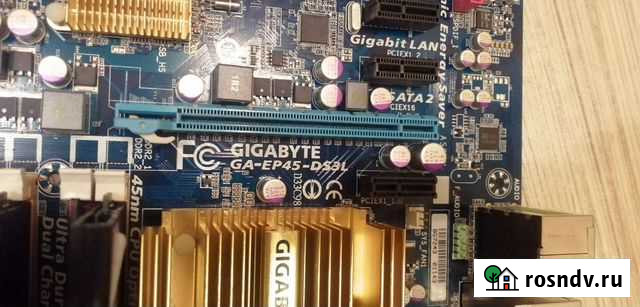 Материнская плата с процессором Intel core 2 duo Тольятти - изображение 1