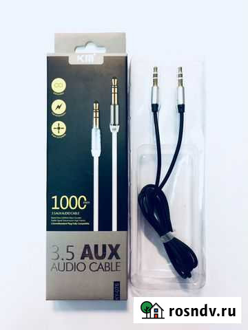 Аудио кабель KIN minJack 3.5 чёрный Пермь - изображение 1