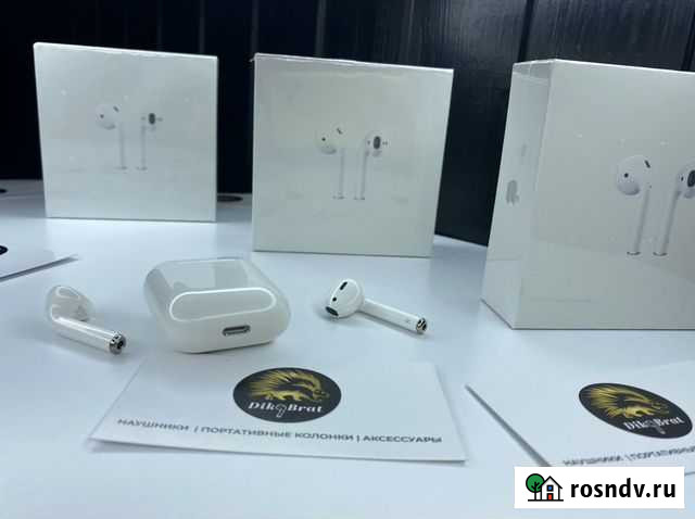 Наушники AirPods 2 (новые) беспроводные наушники Иркутск - изображение 1