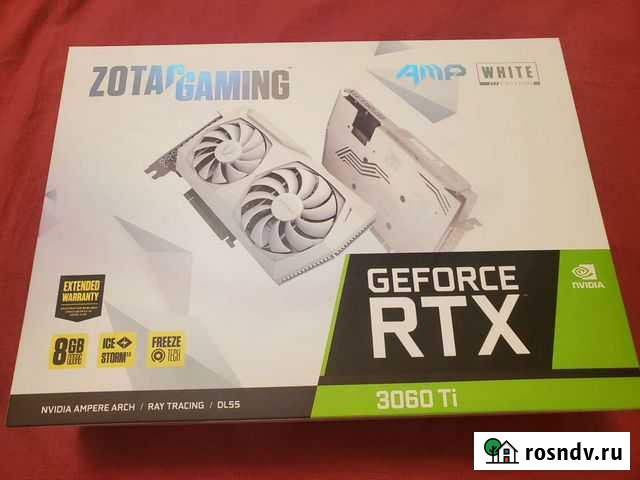 Zotac rtx 3060 ti amp gaming white edition Томск - изображение 1