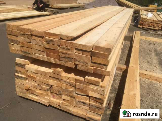 Доска обрезная 50мм 1-3с (сортамент, отбор) Лесколово - изображение 1