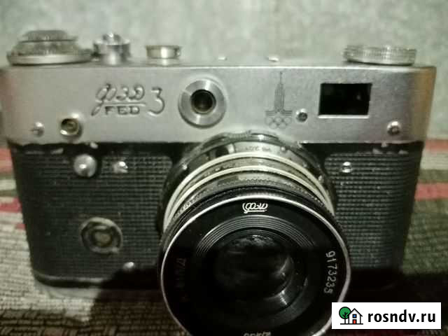 Плёночный фотоаппарат Фэд 3 сделан в СССР Кизел - изображение 1