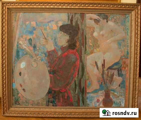 Картина Пустошкин В.Ю.Художник и Модель2006 Саратов - изображение 1