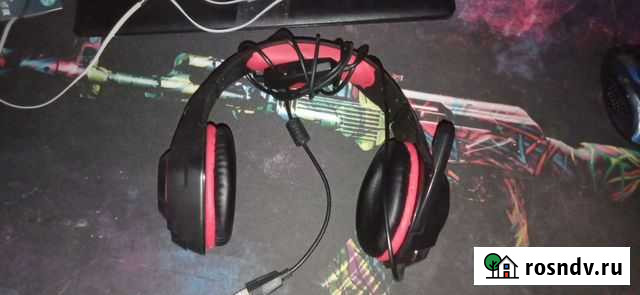 Наушники с микрофоном для пк Малоярославец - изображение 1