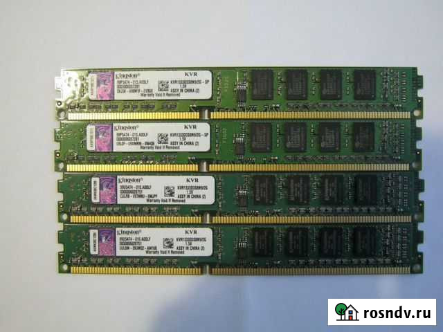 Оперативная память Kingston ddr3 2GB x 4 Рязань - изображение 1