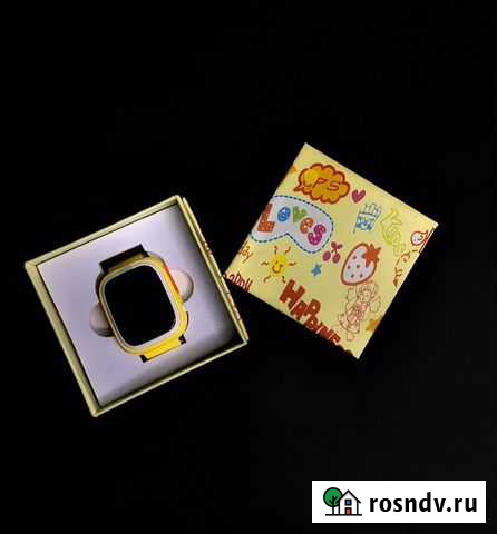 Smart часы детские с gps и сим картой / жёлтые Рубцовск - изображение 1