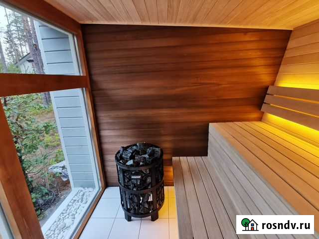 Финская сауна со стеклом Санкт-Петербург - изображение 1