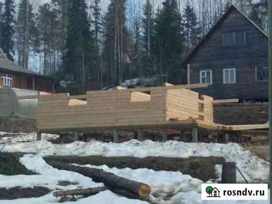 Фундамент из ж/б свай под дом Архангельск