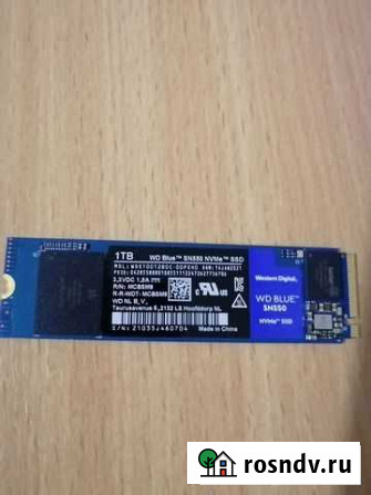 Ssd m2 WD blue SN550 nvme 1tb Красноярск - изображение 1