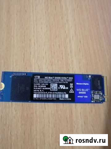 Ssd m2 WD blue SN550 nvme 1tb Красноярск - изображение 1