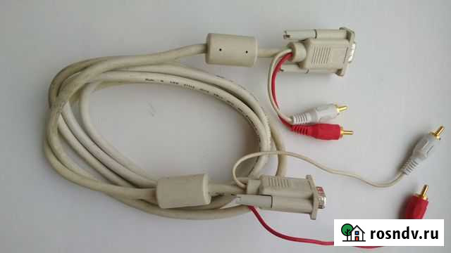 Кабель VGA+RCA - VGA+RCA 2 м Калининград - изображение 1