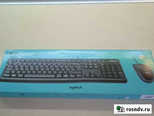Клавиатура+мышь logitech mk120 новая запечатана Кемерово - изображение 1