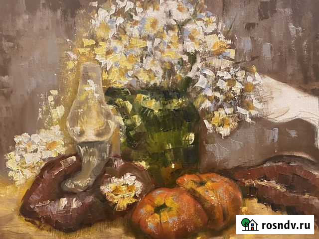 Картина маслом на холсте, натюрморт Истра - изображение 1
