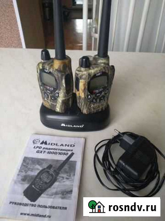 Носимая рация Midland GXT-1000 Горнозаводск - изображение 1