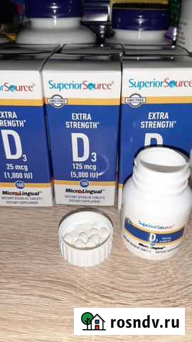 Витамин Д3 сублингвальный 1000IU, 100шт Екатеринбург - изображение 1
