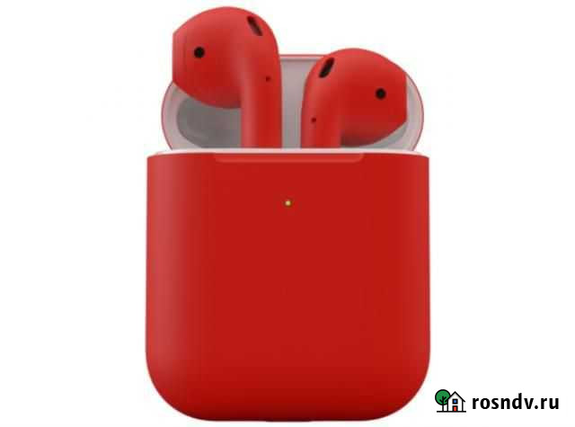 Apple AirPods 2 wireless Red - Новый Ялта - изображение 1