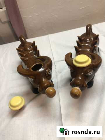 Сувенирный винный набор быки Чебоксары - изображение 1