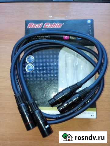 Кабель межблочный Real Cable XLR 128 1m Краснодар - изображение 1