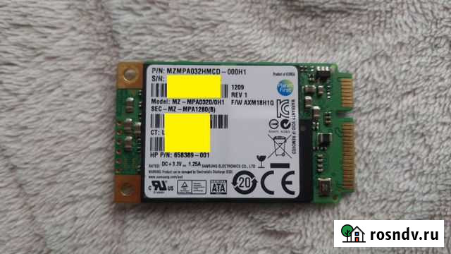 SSD Samsung mSata 32GB Киреевск - изображение 1