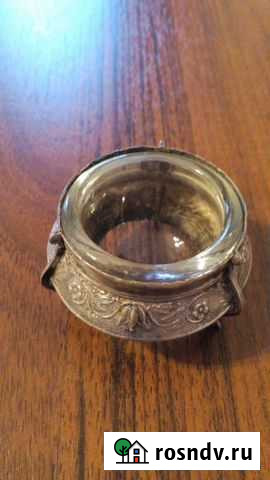 Солонка мельхиор СССР Санкт-Петербург - изображение 1