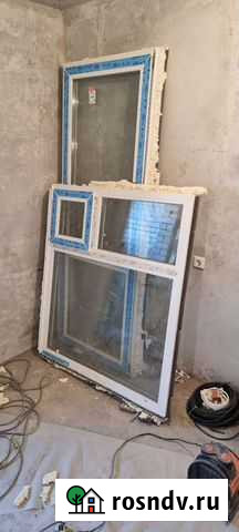 Оконный блок с дверью пвх Благовещенск - изображение 1