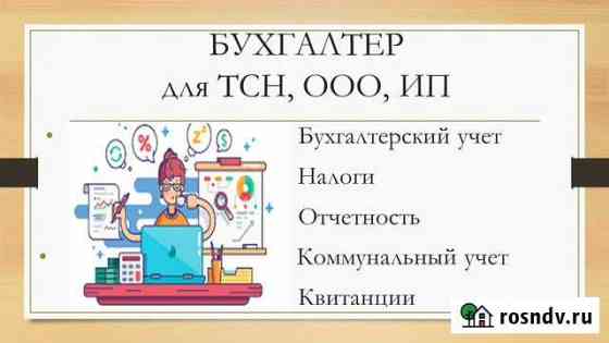 Бухгалтер для тсн, ип, ооо Ростов-на-Дону