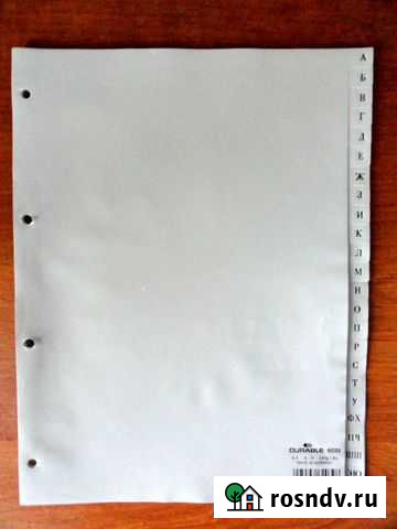 Разделитель страниц для скоросшивателя Пущино - изображение 1