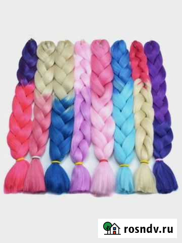 Косы Канекалон двухцветный 60см Улан-Удэ - изображение 1