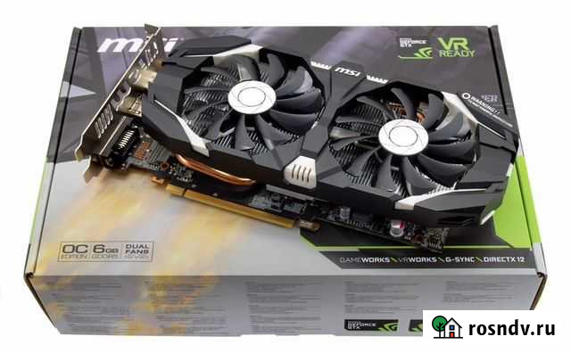 MSI GeForce GTX 1060 6GT OC (25 MH/s ) Тамбов - изображение 1