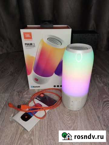 Колонка jbl pulse 3 белая идеальное состояние Нижний Тагил - изображение 1