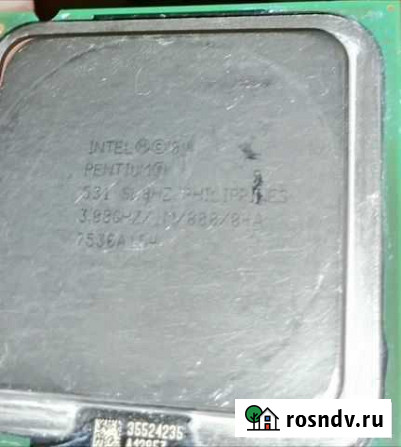 Процессор lga 775 Pentium 4 531 SL8HZ 3.0 Альметьевск - изображение 1