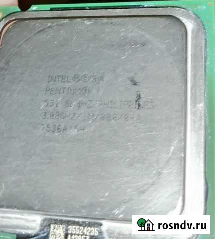 Процессор lga 775 Pentium 4 531 SL8HZ 3.0 Альметьевск - изображение 1