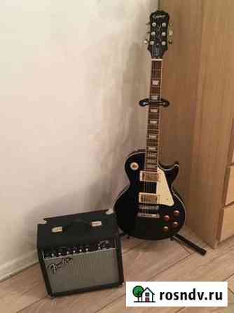 Электрогитара Epiphone LES paul standard ebony Владимир