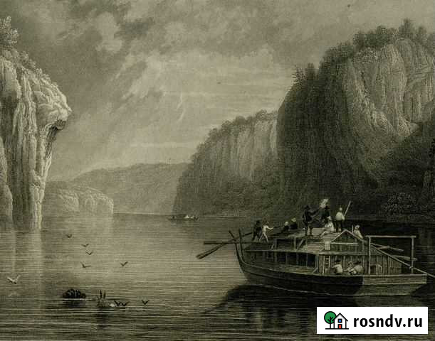 Старинная гравюра 1839 г. Бавария антиквариат Калининград - изображение 1