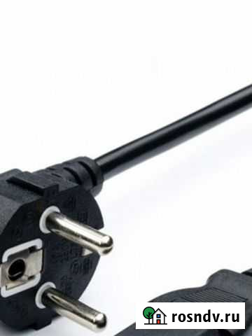 Кабель питания 1,8 м, евровилка с заземлением Чебоксары - изображение 1