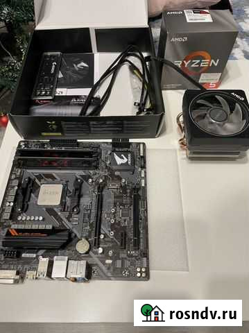 Ryzen 5 3600, gigabyte b450 aorus m, gskill aegis Петрозаводск - изображение 1