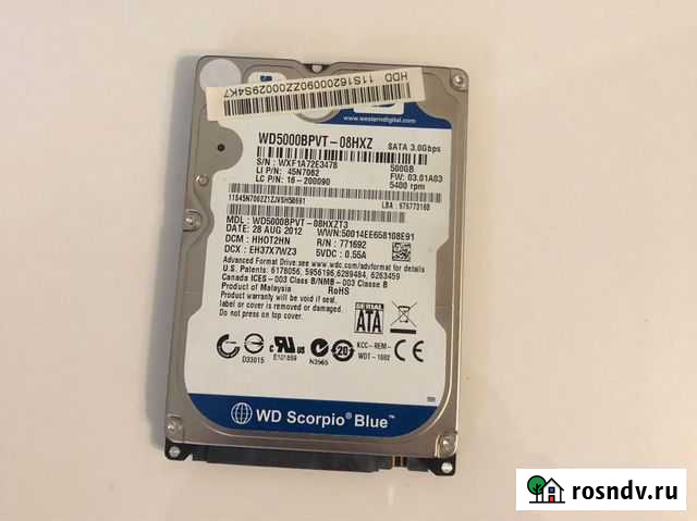 Жесткий диск2.5 на 500 Gb Туймазы - изображение 1