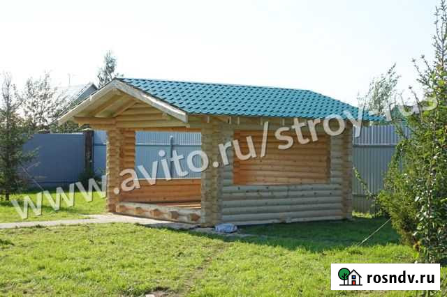 Сруб беседки 4.5х4.5м из бревна Тельмано (Видео) Тельмана - изображение 1