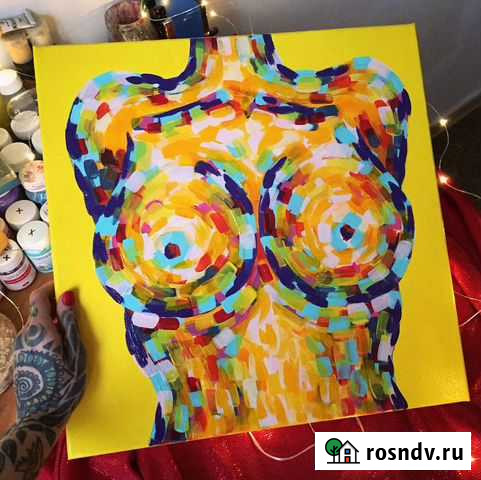 Картина 2 «Энергия» (диптих, акрил, 40х40 см) Владимир - изображение 1